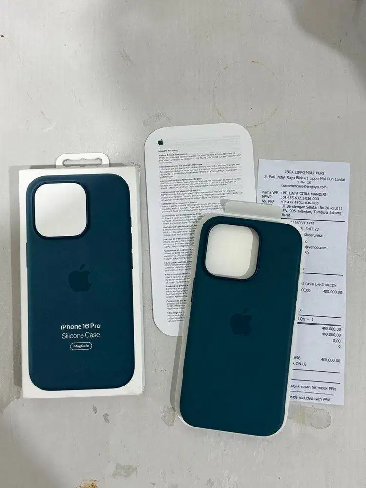 iPhone 16 Pro Silicone Case iBox Original (Green Lake)