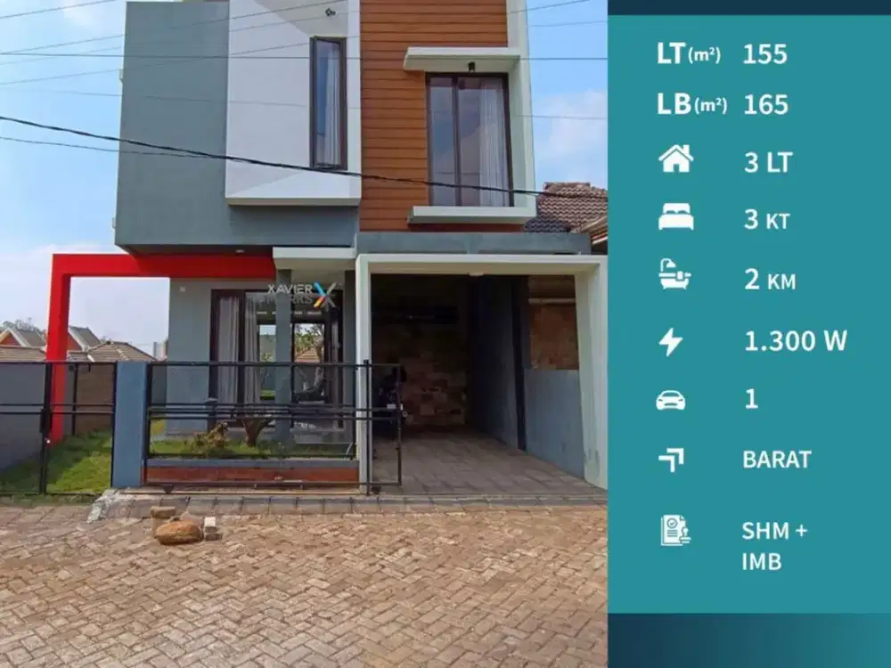 Dijual Rumah Open Space Family Friendly di Brawijaya Residence Lowokwaru Malang