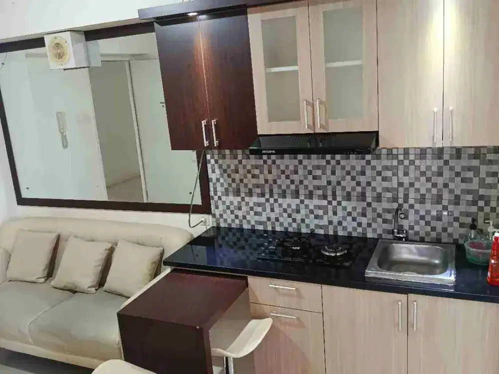 sewa apartemen bassura 2 bedroom furnished lantai rendah