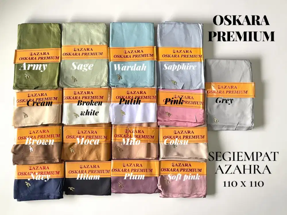 Hijab polos logo azara