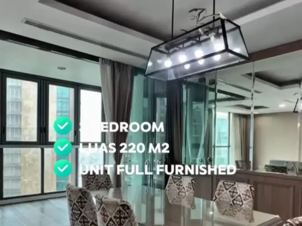 Jual Apartemen Mewah Kemang Village Residence Tower Bloomington Lantai 25, Full Furnished, Nego