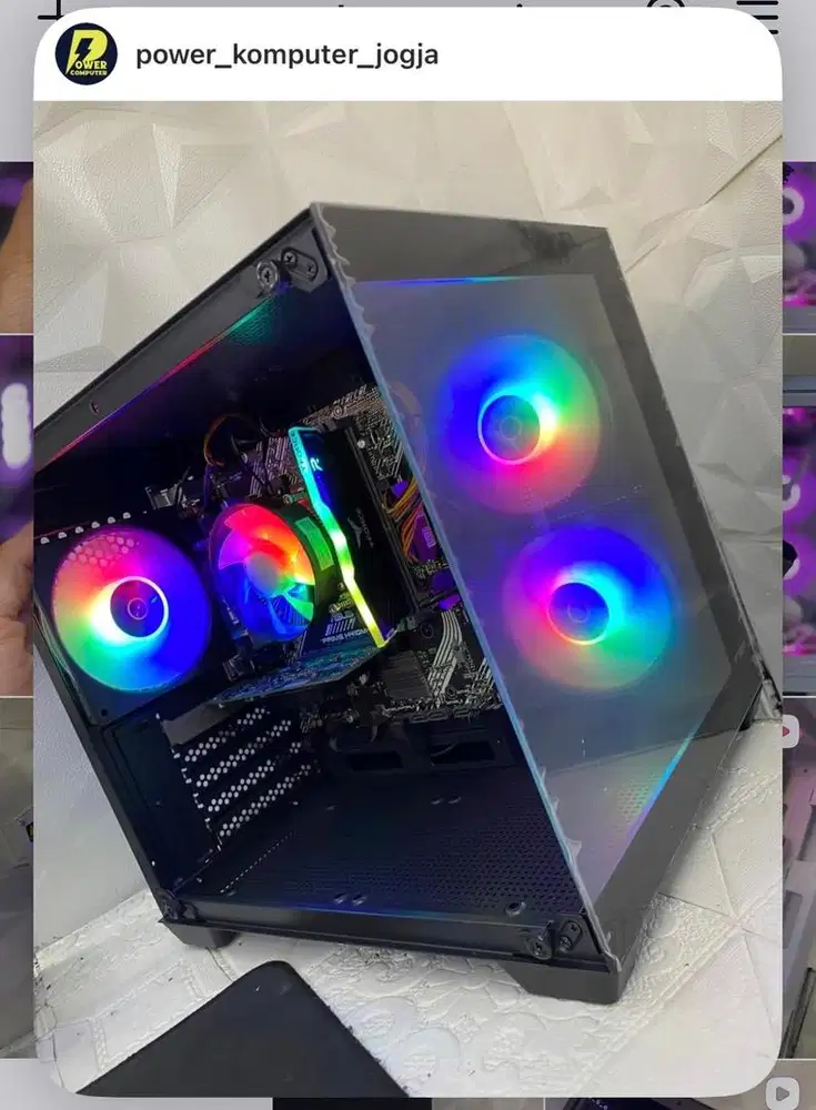 PC Intel i3 10105F Ram 16Gb Gtx 750Ti 4Gb Ssd 128Gb Wifi Siap Gaming