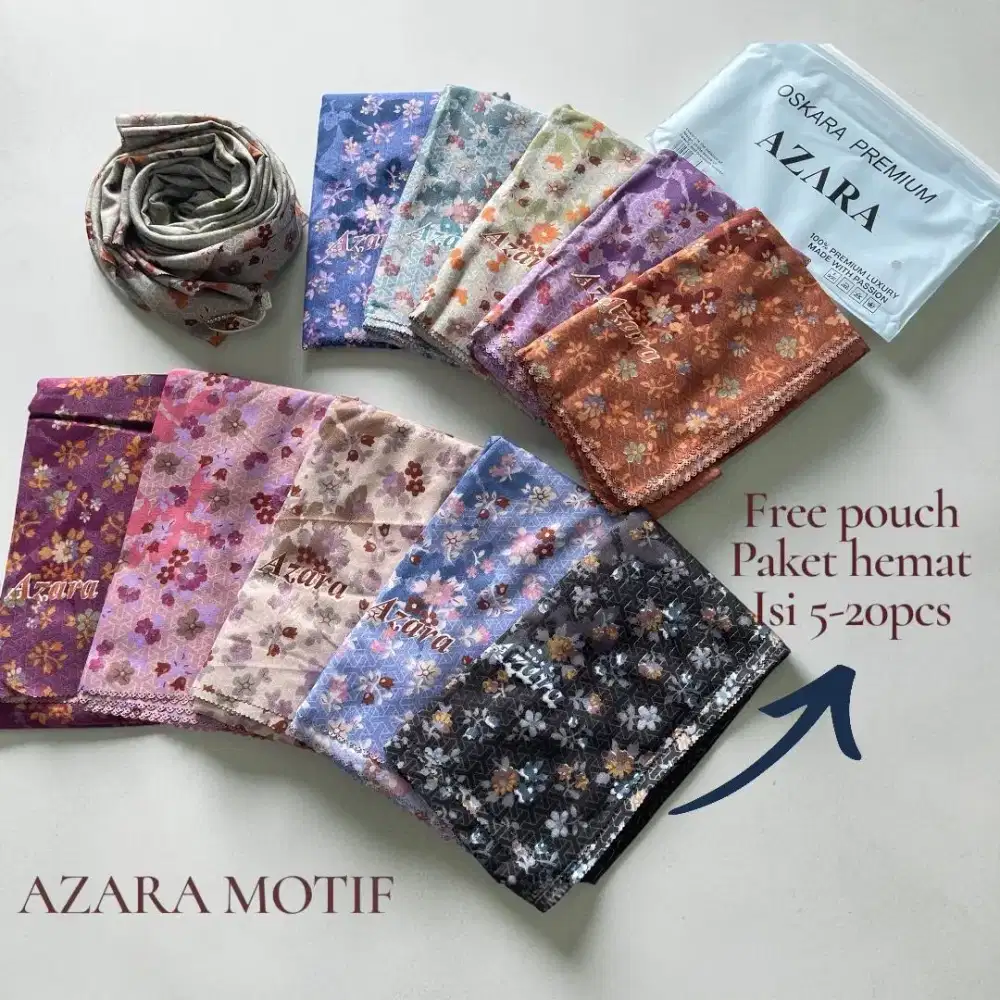 Hijab motif Azara non logo