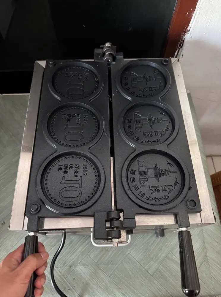 Mesin Pancake Coin Korea 3 Lubang - Listrik