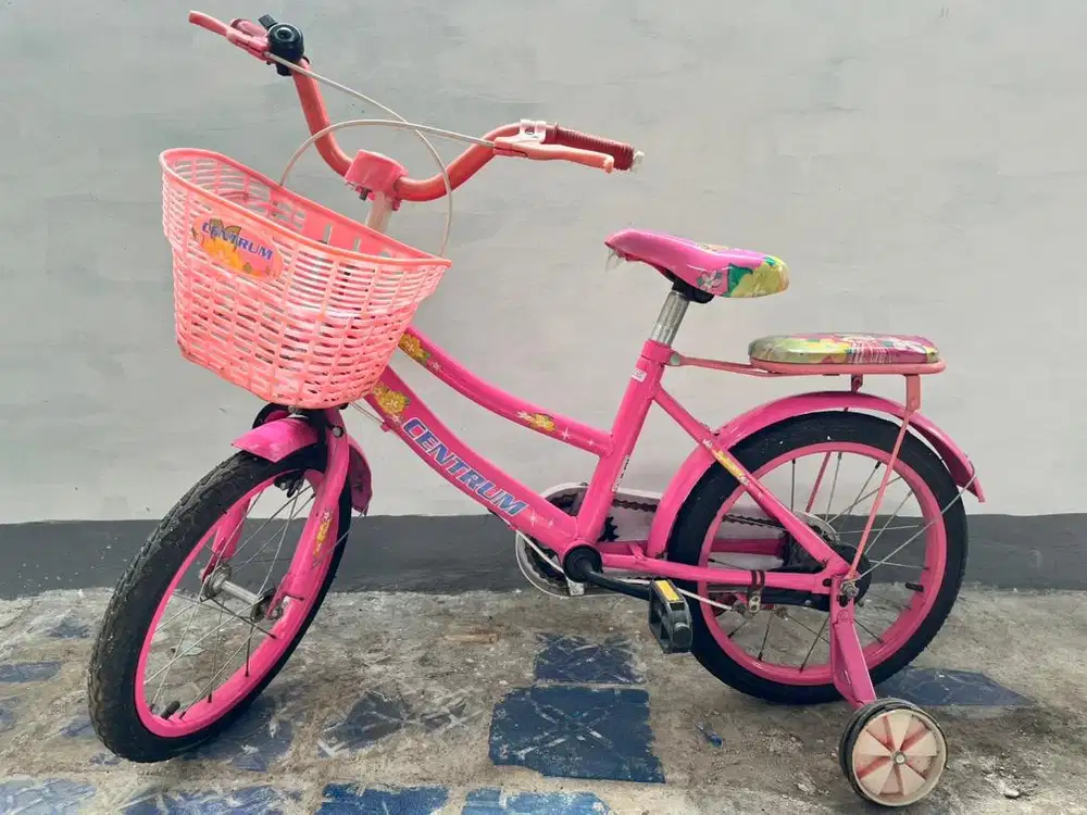 Sepeda Evergreen Hitam&Sepeda Centrum Pink