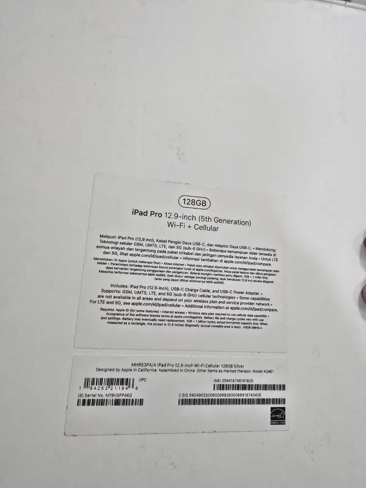 iPad Pro 12.9 M1 Cellular iBox - Fullset Magic Keyboard - Jujur & Resm