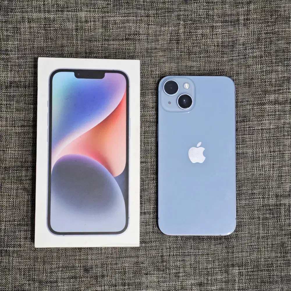 IPHONE 14 128 GB BLUE (EX IBOX PEMAKAIAN CEWEK)