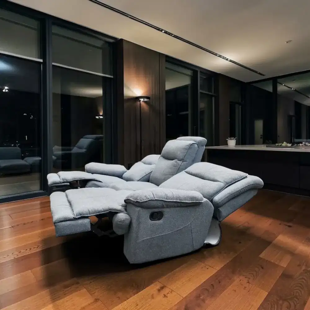 Jual cepat sofa reclining cheers 3 seater mulus normal