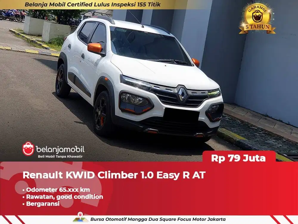 [ BERGARANSI ] Renault KWID Climber 1.0 Easy R AT 2020 2021