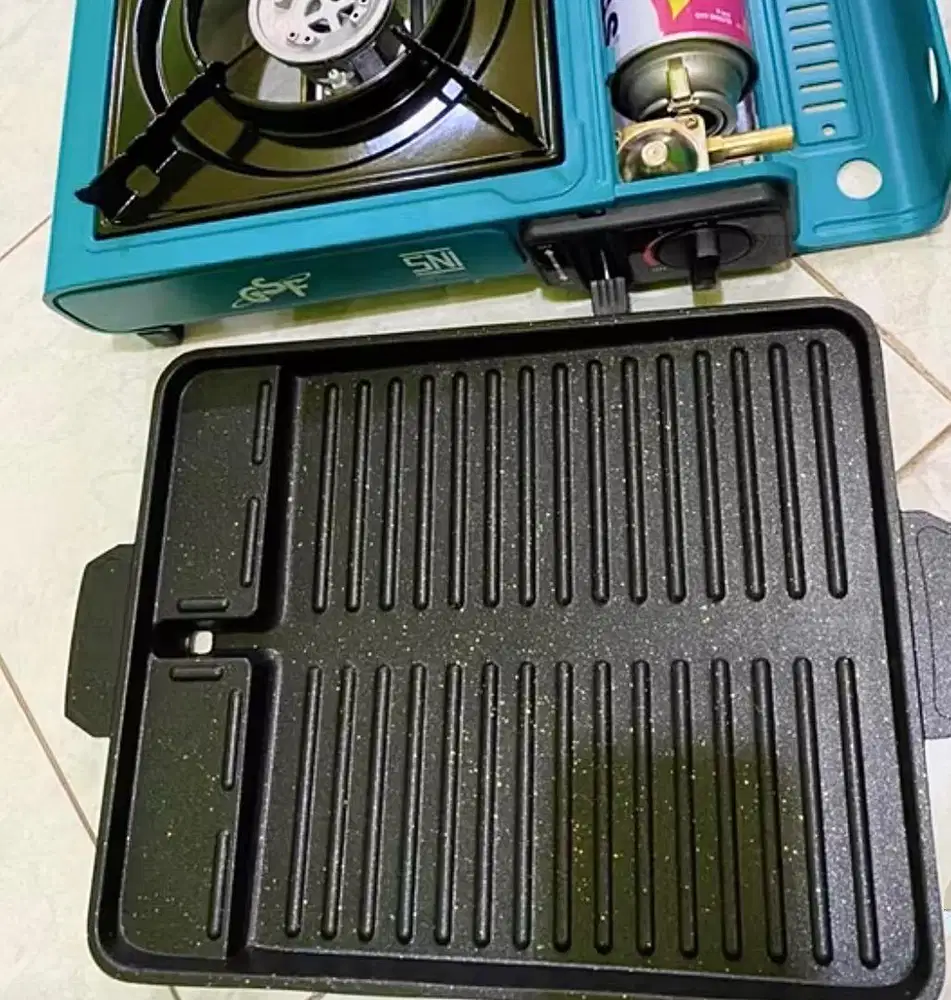 Panci BBQ KOTAK / Panci Grill merk GSF serbaguna anti lengket G-4517