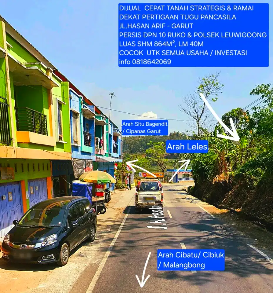 JUAL TANAH PINGGIR JALAN HASAN ARIF GARUT