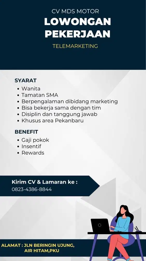 LOWONGAN KERJA TELEMARKETING