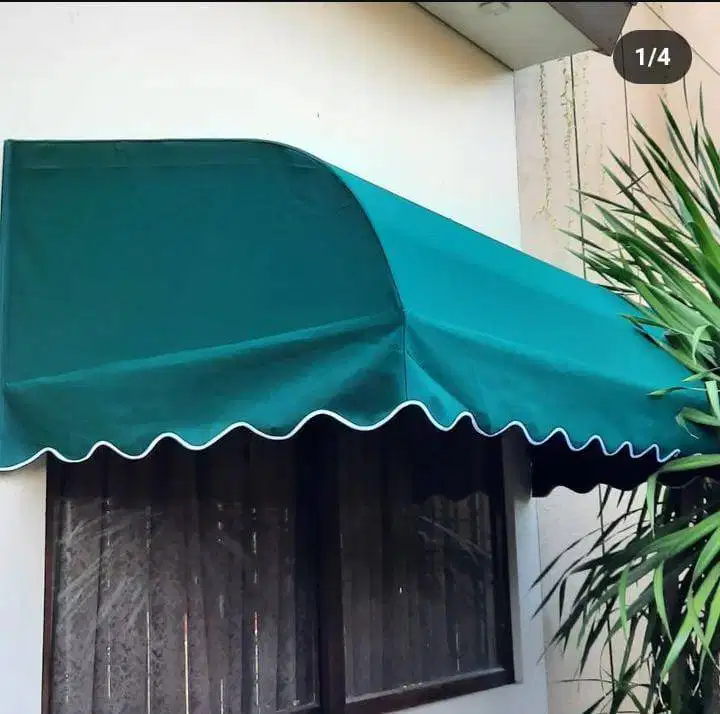 kanopi kain rangka besi galvanis