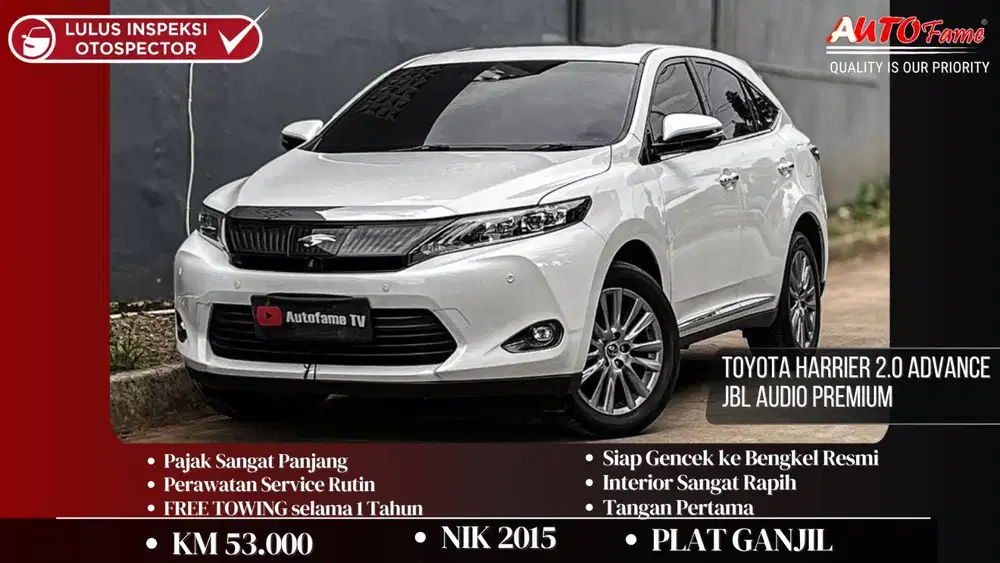 Toyota Harrier 2.0 Advance JBL Audio Premium 2015
