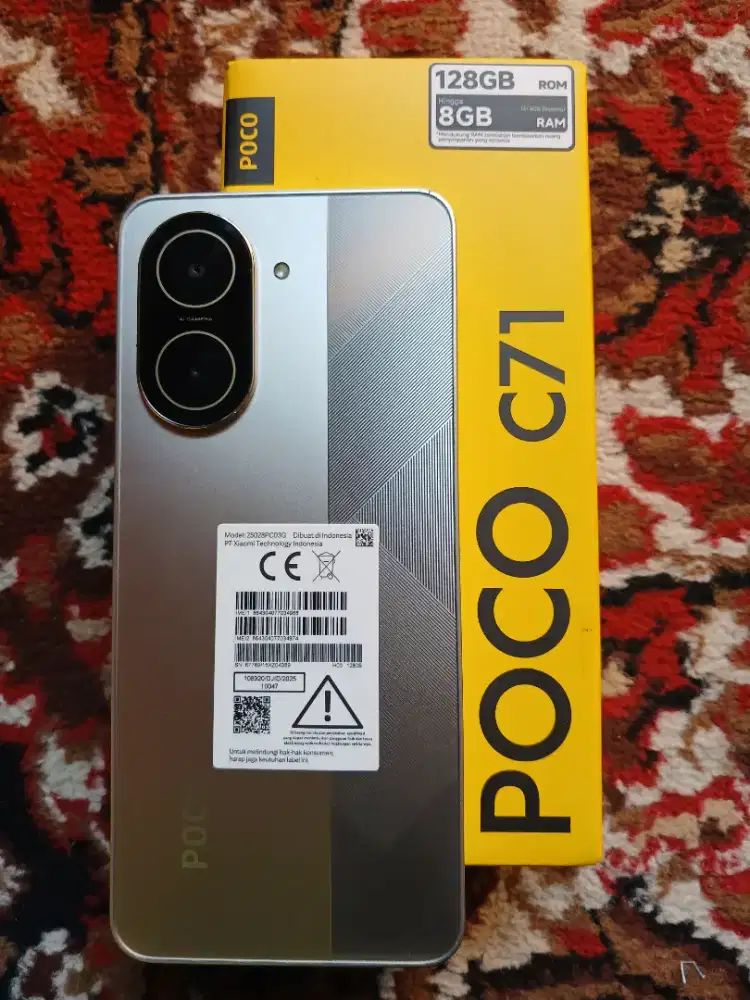 Hp poco c71 4/ 128 baru pakai tiga bulan