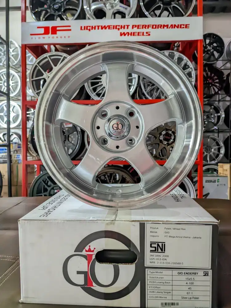 VELG GIO ENDERBY R15 PCD 4×100 LEBAR 5,5 ET45