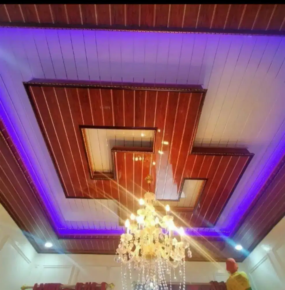 Plapon pvc terpasang include bahan dan jasa