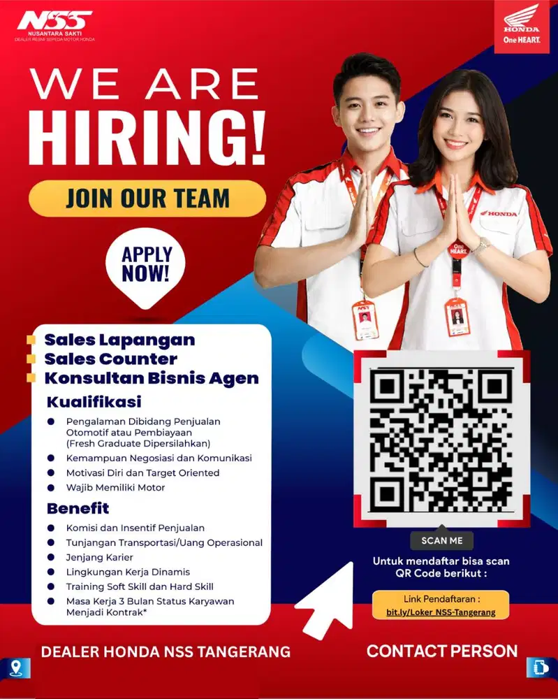 WE ARE HIRING NSS Tangerang