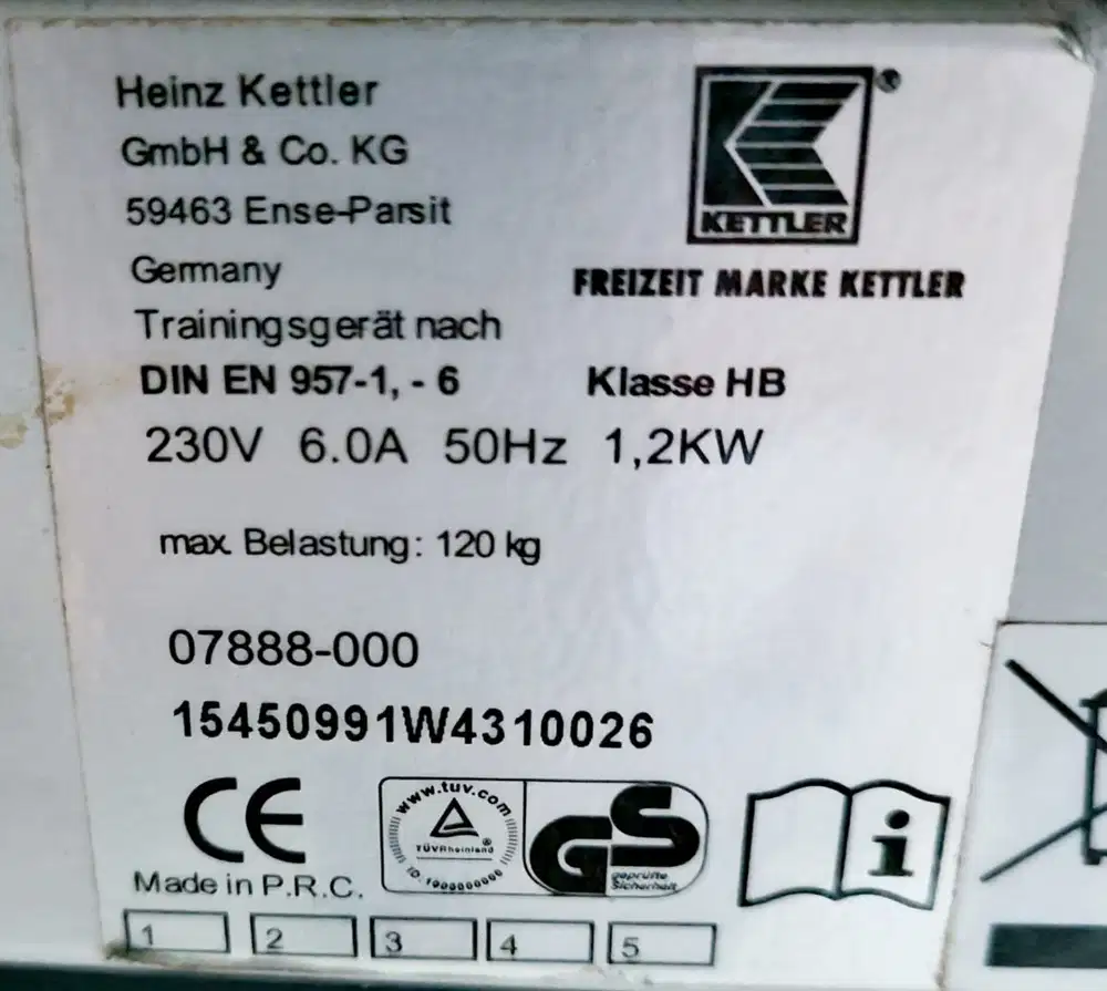 Jual Treadmill Second Kettler 59463 Germany