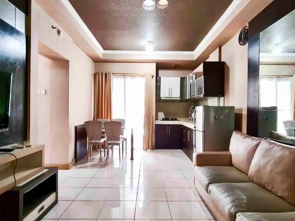 Disewakan 3BR Full Furnished Lantai Rendah di Apartemen Mediterania Garden 2