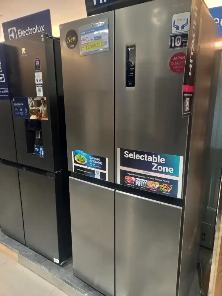 HITACHI REFRI MULTIDOOR 522 LITER SILVER