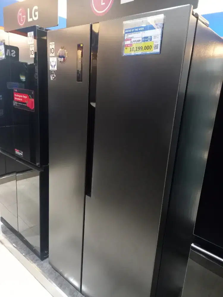 LG REFRIGERATOR SIDE BY SIDE 566 LITER BLACK