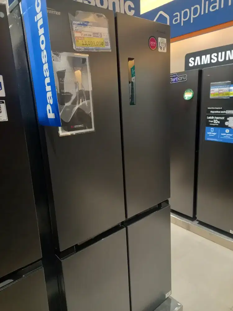 PANASONIC REFRI 4 DOOR 568 LITER DARK GRAY