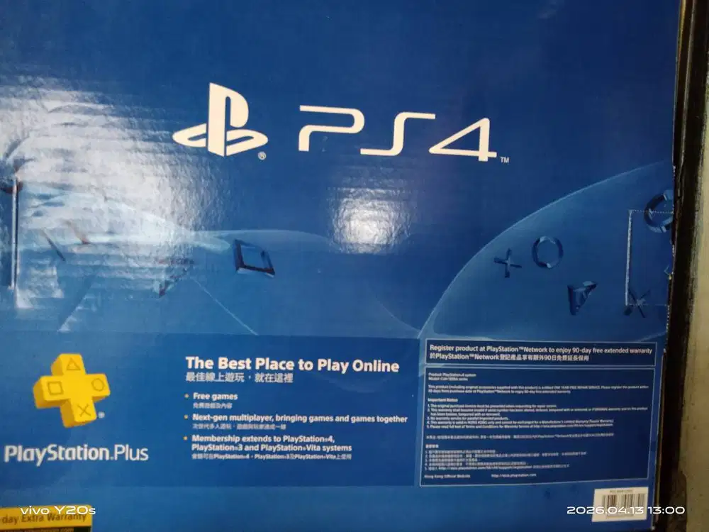 Jual PS 4 kondisi baru / mulus pemakaian baru 4x