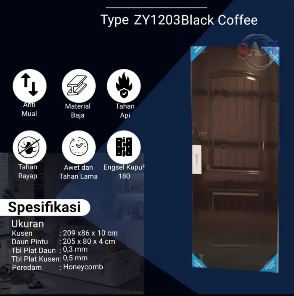 PINTU RUMAH PLAT BAJA GG - SERIES FULL SET