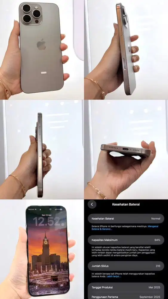 Iphone 16 promax 256Gb garansi on