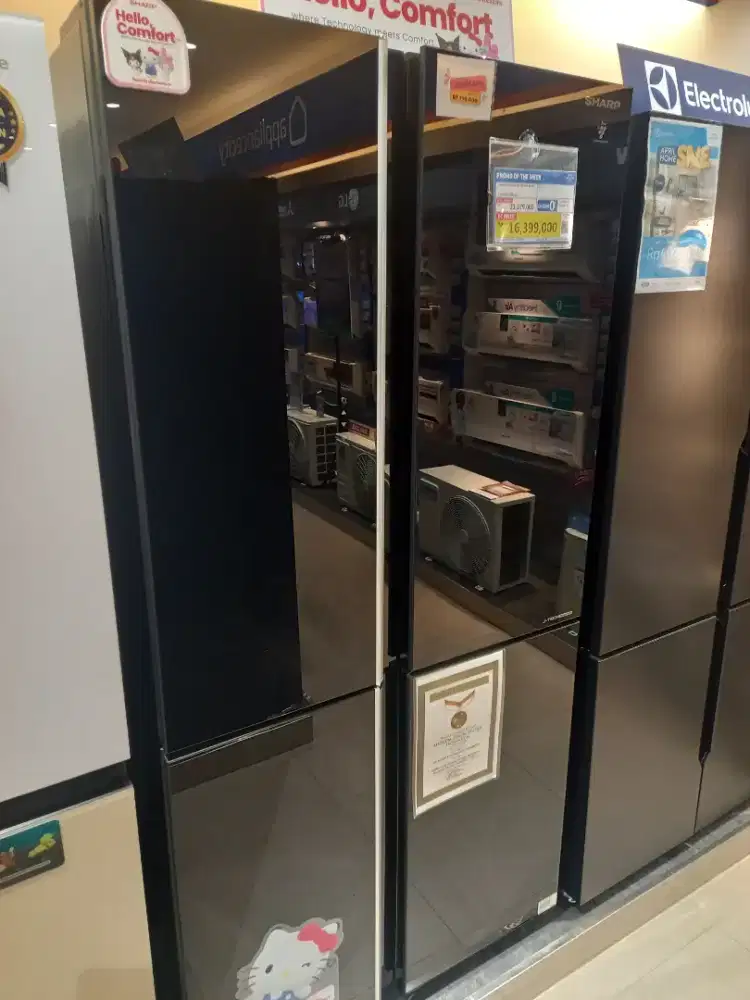 SHARP REFRIGERATOR SBS 639 LITER BLACK