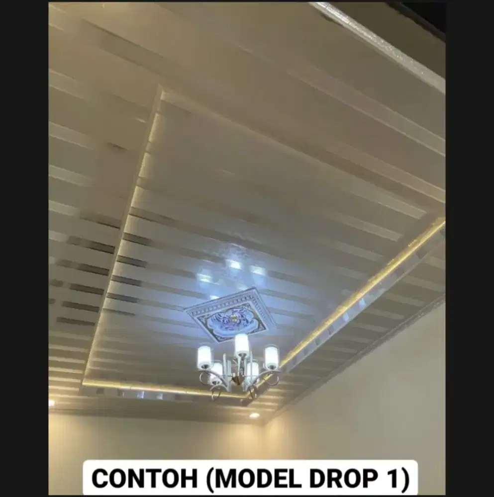 Plafon pvc, interior dan baja ringan