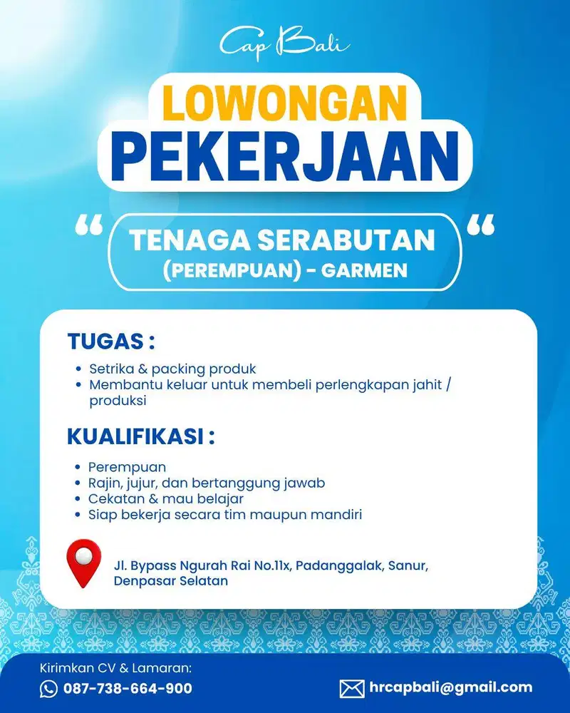 Tenaga Serabutan Garmen