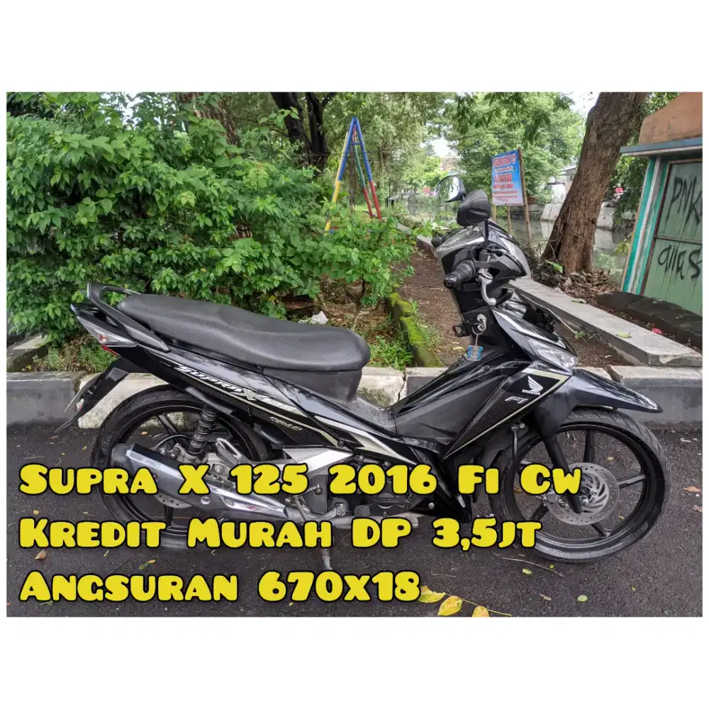 Supra X 125cc 2016 Hitam Pgmfi Cw