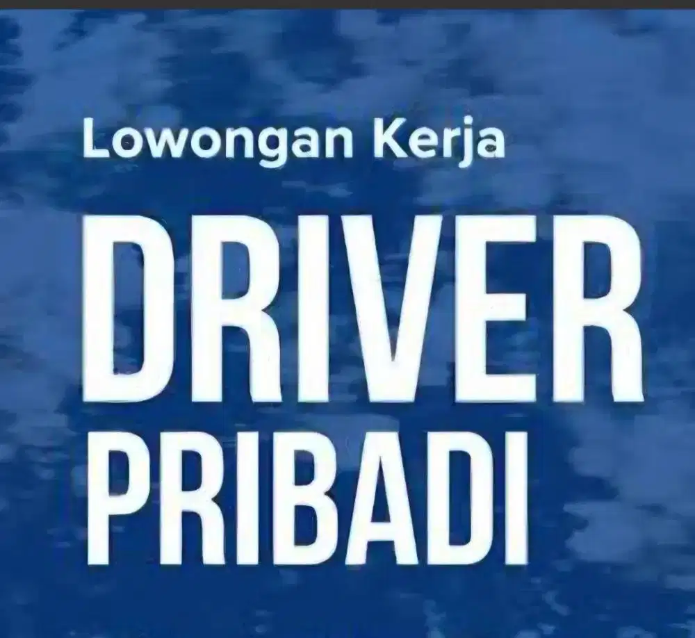 Lowongan Kerja DRIVER