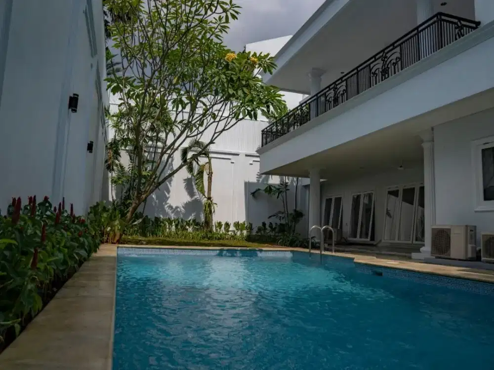 For Rent Spacious House In Hang Lekir, Kebayoran Baru - 5Br With Private Pool & Garden