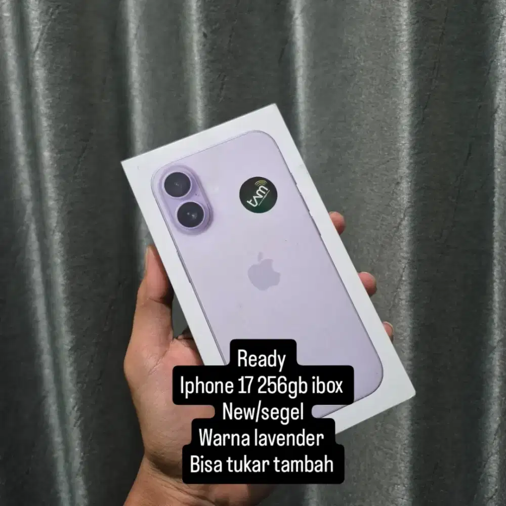 Iphone 17 256gb ibox new/segel Bisa tukar tambah