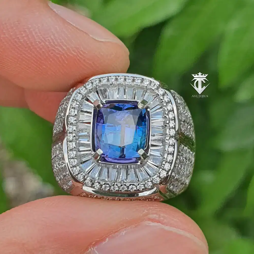 Extreme Rare Natural Multi Color Tanzanite Tanzania 3.06 Ct GRI Memo