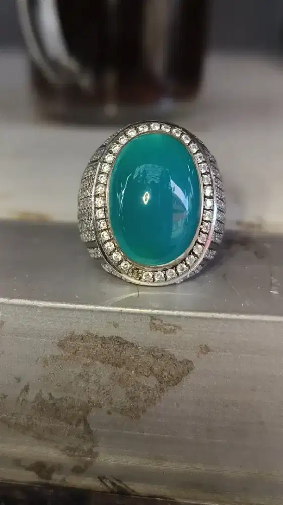Batu BACAN Doko Biru METALIX natural POLOS