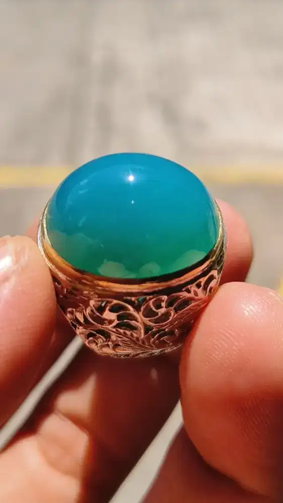 BATU BACAN DOKO NATURAL BIRU METALIX