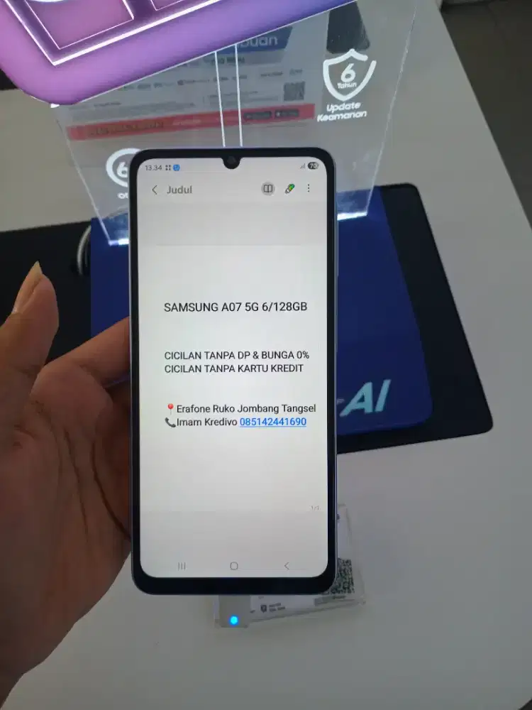 SAMSUNG A07 5G 6/128 GB Cicilan Tanpa DP