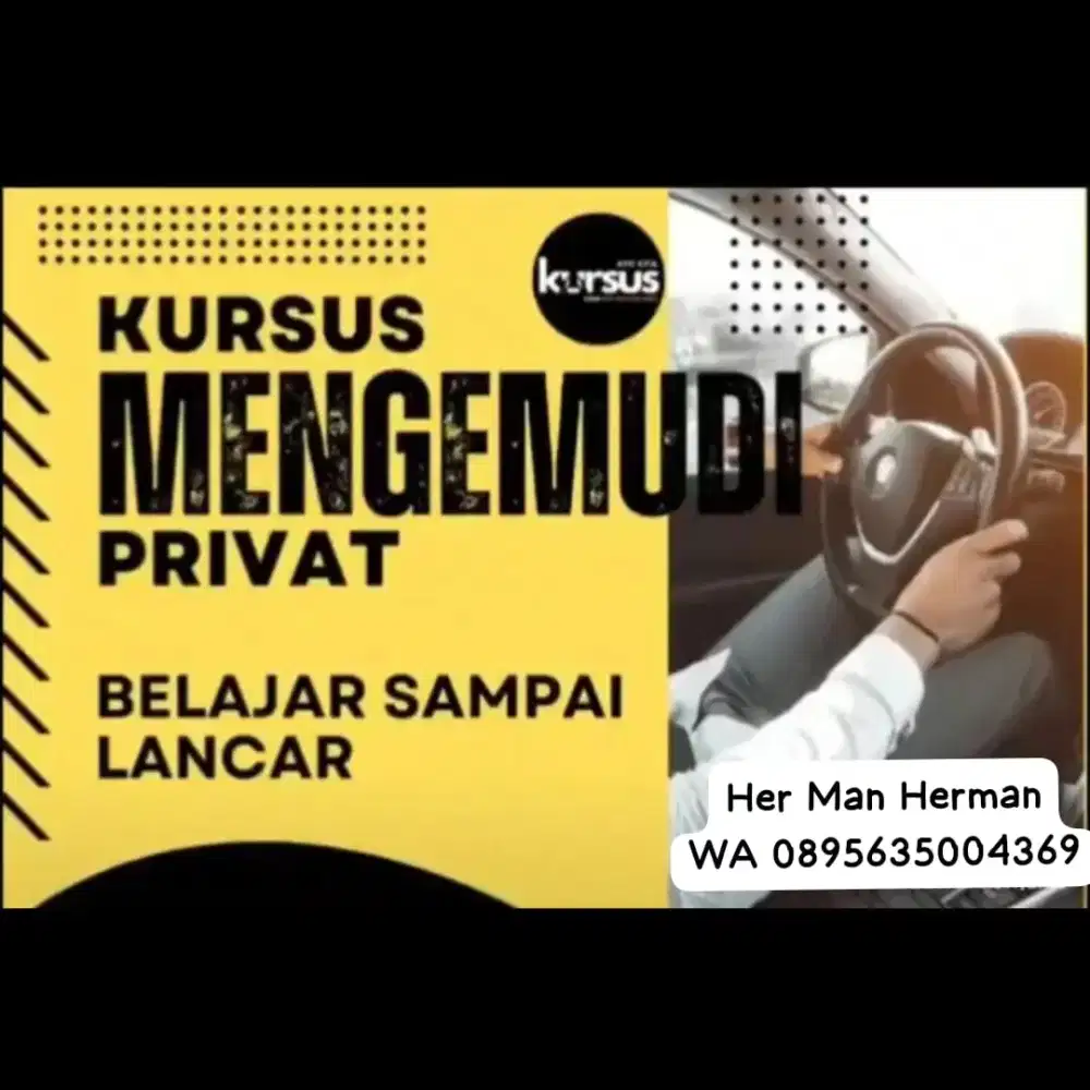 Loker Driver (Instruktur Mengemudi Mobil)