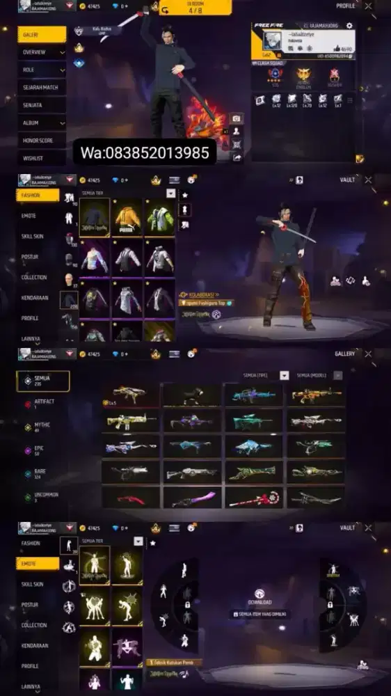 Jual akun Ff murah dan aman