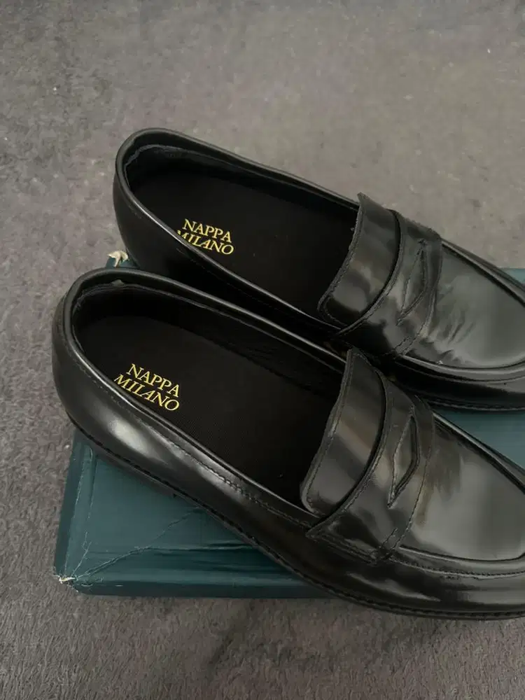 Sepatu Loafers Nappa Milano - Noir Penny