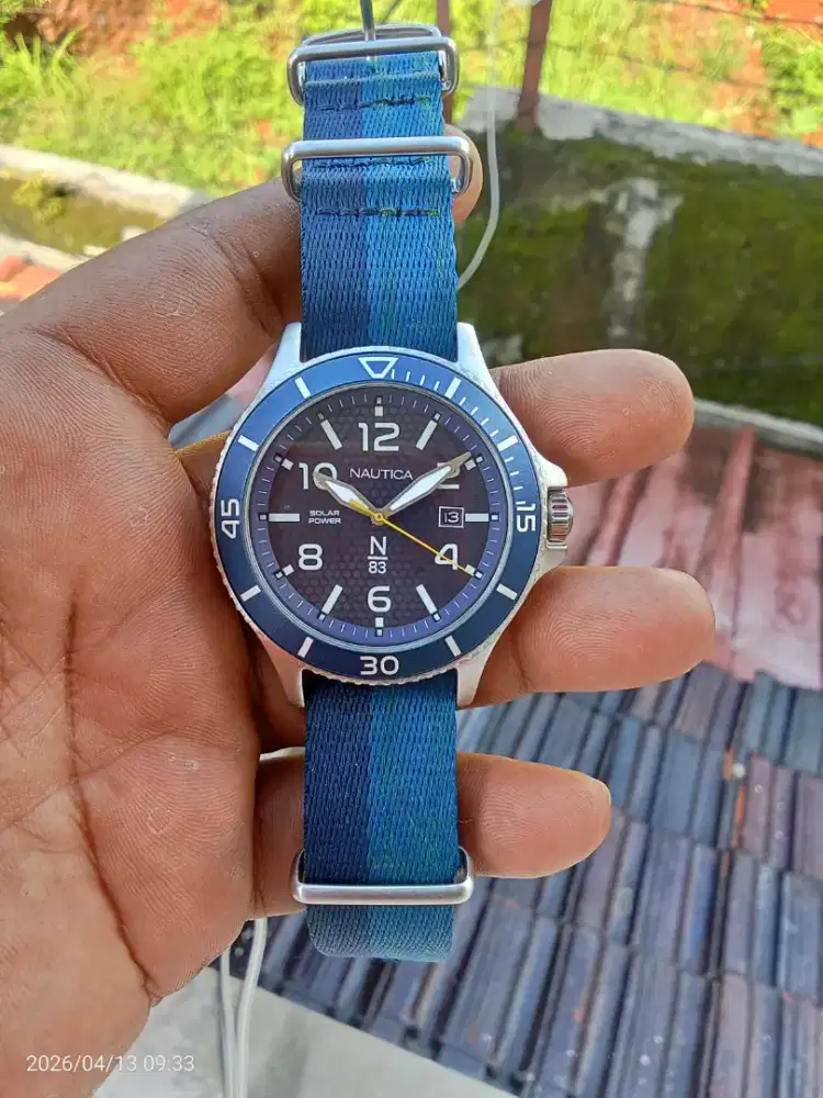 Jam NAUTICA solar Quartz original