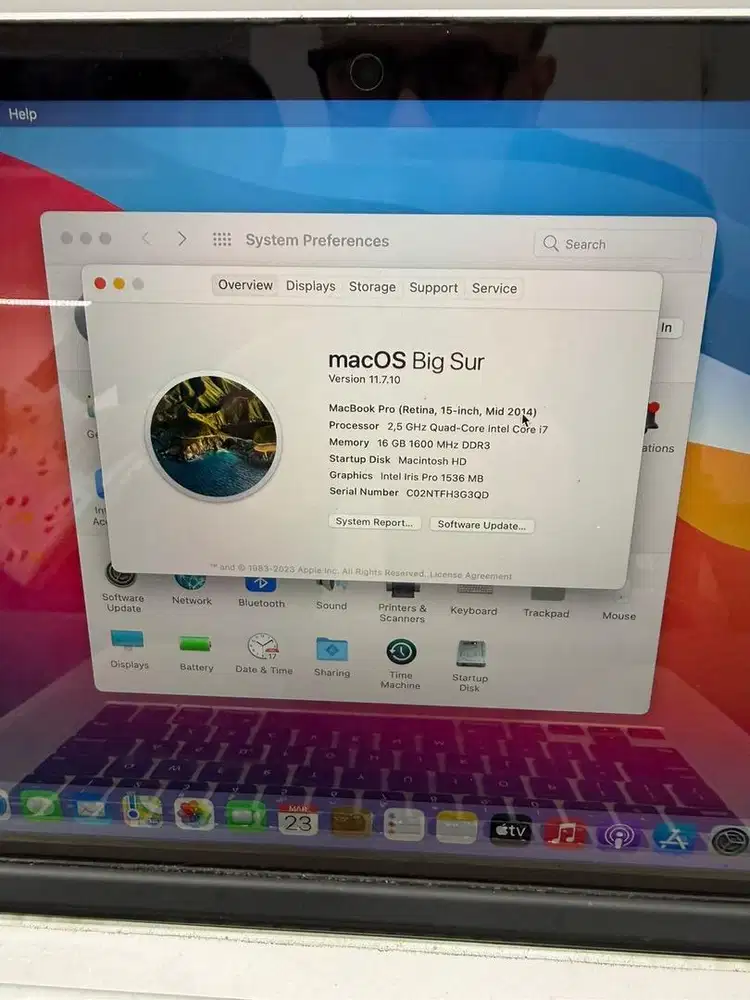Macbook pro 2014 15inc
