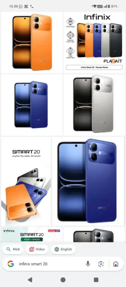 Promo cicilan handphone Infinix smart 20 bunga 0% Tanpa dp