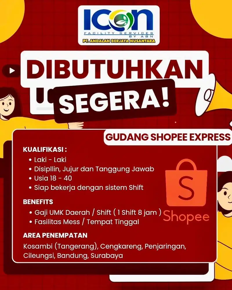 LOWONGAN KERJA GUDANG SHOPEE EXPRESS