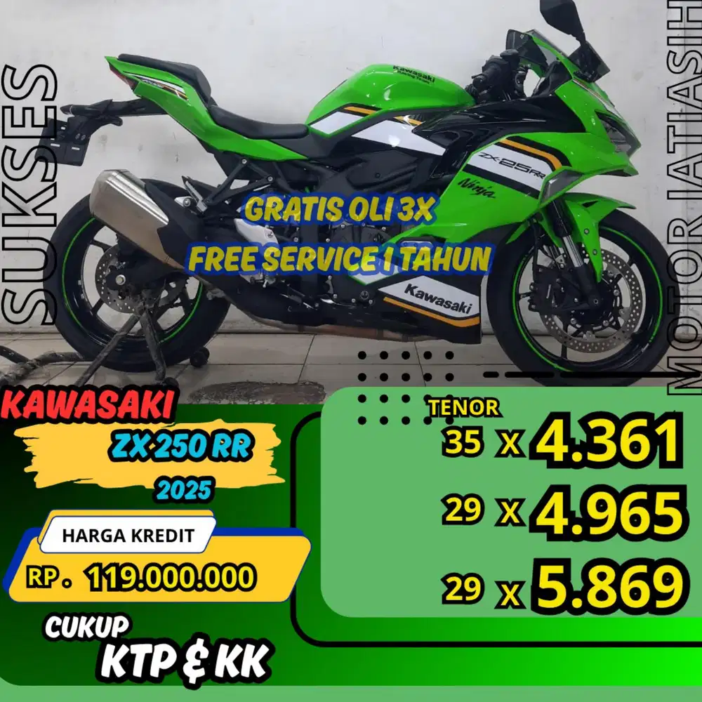 KAWASAKI ZX25R ABS 2025 KM RENDAH PAJAK DAN PLAT PANJANG(SUKSESMOTOR)
