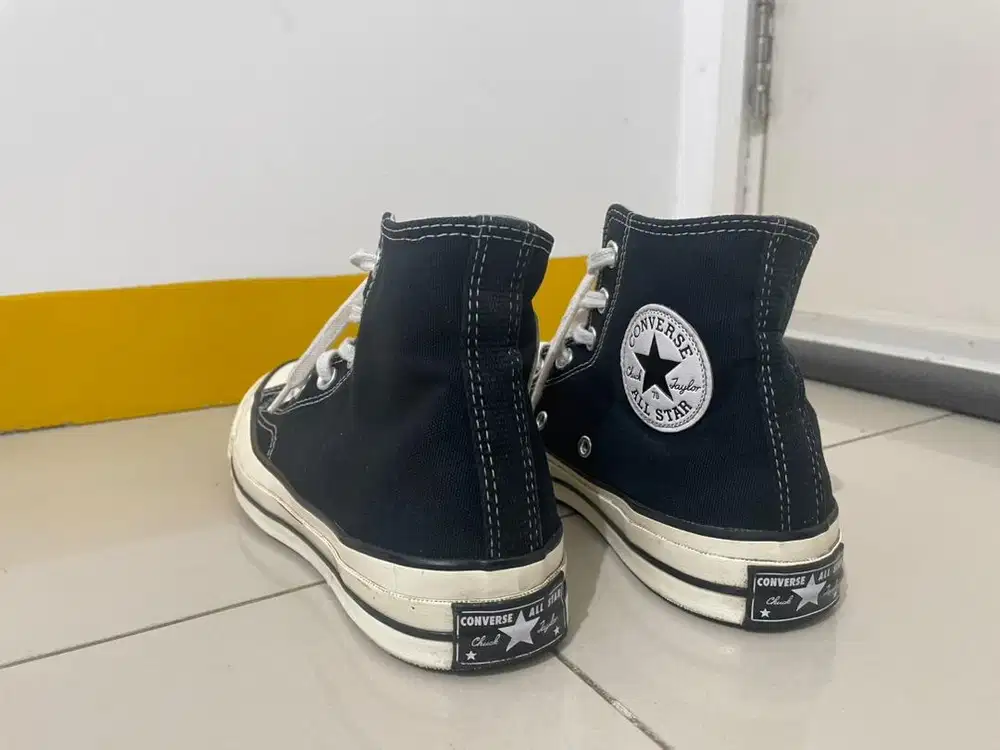 [PRELOVED] CONVERSE CHUCK 70 HI BLACK size 38 EU/5.5M/7.5W